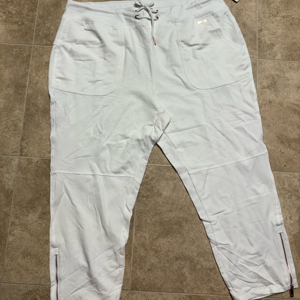 White Jogger Pants